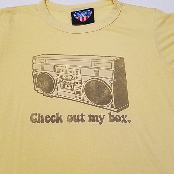 Junk Food Clothing Tops - Junk Food light yellow tee Check out my box